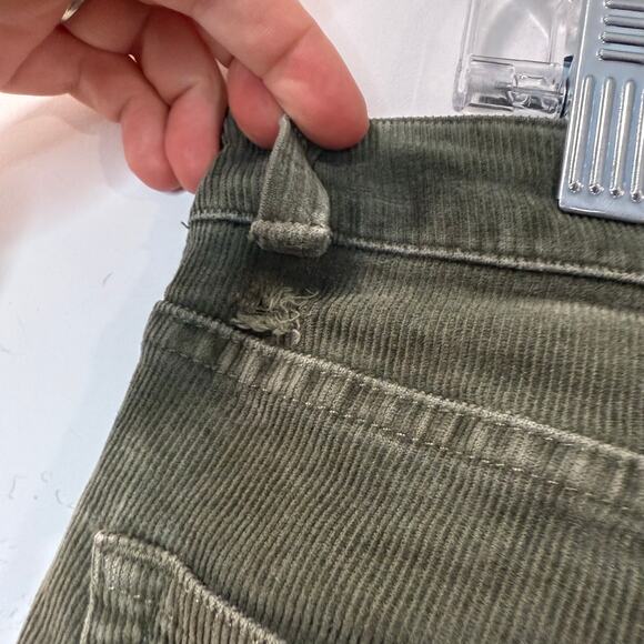 Stio Women's Rivet Cord Pants Corduroy Stretch Green 10 Reg Slim Skinny - Picture 6 of 10